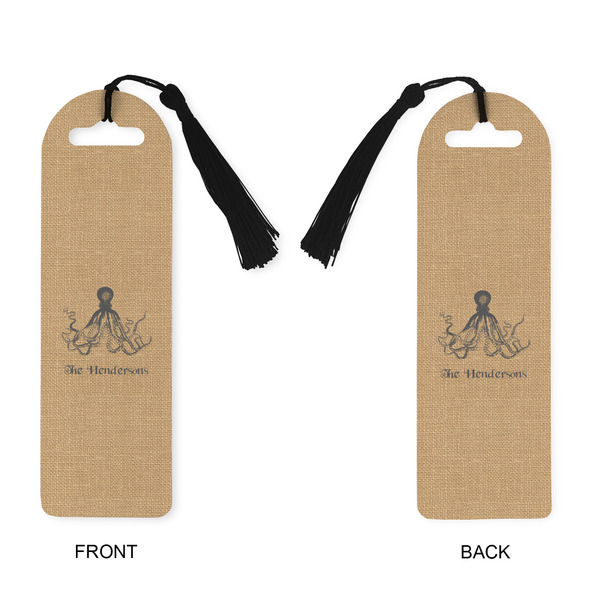Octopus & Burlap Print Plastic Bookmarks - Approval