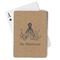 Octopus & Burlap Print Playing Cards (Personalized)