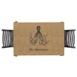 Octopus & Burlap Print Tablecloth - 58"x58" (Personalized)