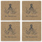 Octopus & Burlap Print Set of 4 Sandstone Coasters - See All 4 View