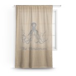Octopus & Burlap Print Sheer Curtains (Personalized)