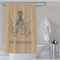 Octopus & Burlap Print Shower Curtain Lifestyle