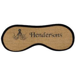 Octopus & Burlap Print Sleeping Eye Masks - Large (Personalized)