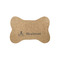 Octopus & Burlap Print Bone Shaped Dog Food Mat (Small) (Personalized)