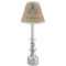 Octopus & Burlap Print Small Chandelier Lamp - LIFESTYLE (on candle stick)