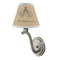 Octopus & Burlap Print Small Chandelier Lamp - LIFESTYLE (on wall lamp)