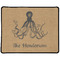 Octopus & Burlap Print Large Gaming Mouse Pad - 12.5" x 10" (Personalized)