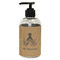 Octopus & Burlap Print Plastic Soap / Lotion Dispenser (8 oz - Small - Black) (Personalized)