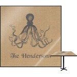 Octopus & Burlap Print Square Table Top - 30" (Personalized)
