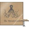 Octopus & Burlap Print Square Table Top