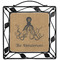 Octopus & Burlap Print Square Trivet (Personalized)
