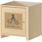 Octopus & Burlap Print Square Wall Decal on Wooden Cabinet