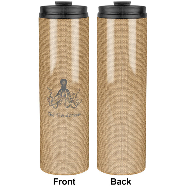 Octopus & Burlap Print Stainless Steel Tumbler 20 Oz - Approval