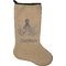 Octopus & Burlap Print Holiday Stocking - Neoprene (Personalized)