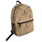 Octopus & Burlap Print Student Backpack Front