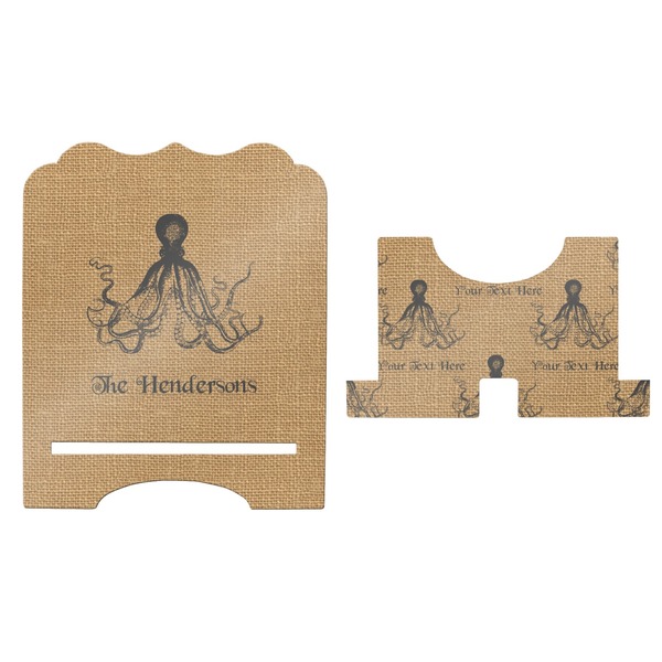 Octopus & Burlap Print Stylized Tablet Stand - Apvl