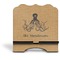 Octopus & Burlap Print Stylized Tablet Stand - Front without iPad