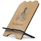 Octopus & Burlap Print Stylized Tablet Stand - Side View