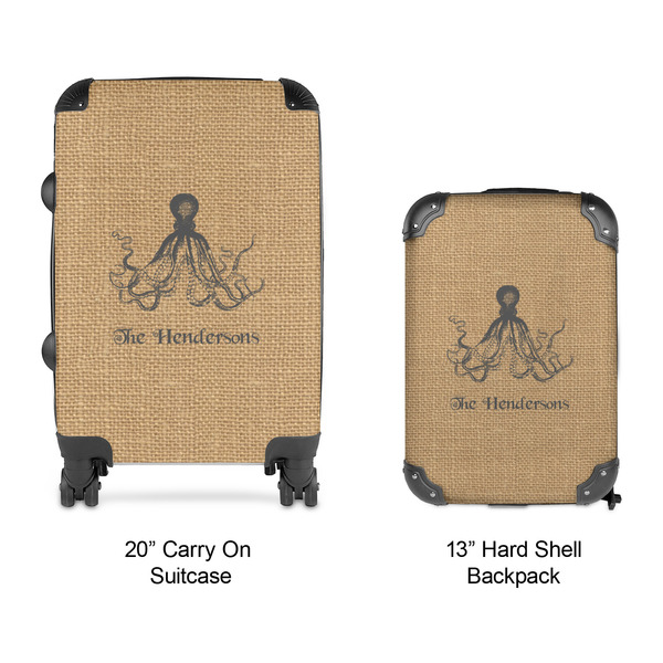 Octopus & Burlap Print Suitcase Set 4 - APPROVAL