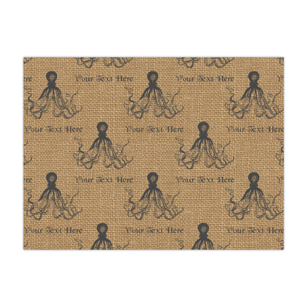 Custom Octopus & Burlap Print Tissue Paper Sheets - Large - Heavyweight (Personalized)