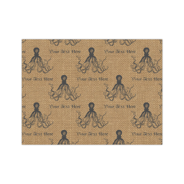 Custom Octopus & Burlap Print Tissue Paper Sheets - Medium - Lightweight (Personalized)