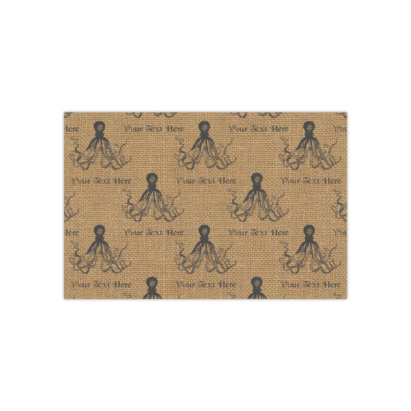 Custom Octopus & Burlap Print Small Tissue Papers Sheets - Lightweight (Personalized)