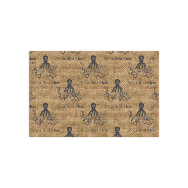 Custom Octopus & Burlap Print Tissue Paper Sheets - Small - Lightweight (Personalized)