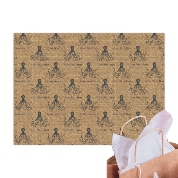 Octopus & Burlap Print Tissue Paper Sheets - Main