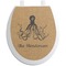 Octopus & Burlap Toilet Seat Decal (Personalized)