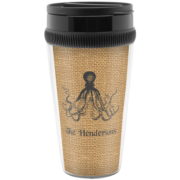 Octopus & Burlap Travel Mug (Personalized)