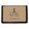 Octopus & Burlap Print Trifold Wallet (Personalized)