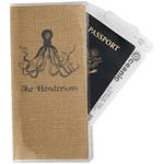 Octopus & Burlap Print Travel Document Holder