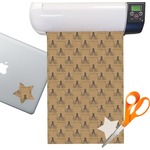 Octopus & Burlap Print Sticker Vinyl Sheet (Permanent)