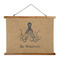 Octopus & Burlap Print Wall Hanging Tapestry - Wide (Personalized)