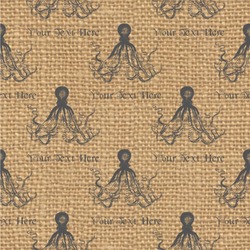 Octopus & Burlap Print Wallpaper & Surface Covering (Water Activated 24"x 24" Sample)