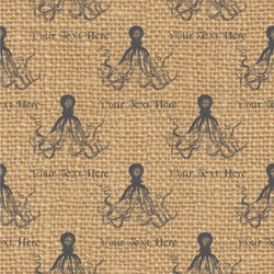 Octopus & Burlap Print Wallpaper & Surface Covering