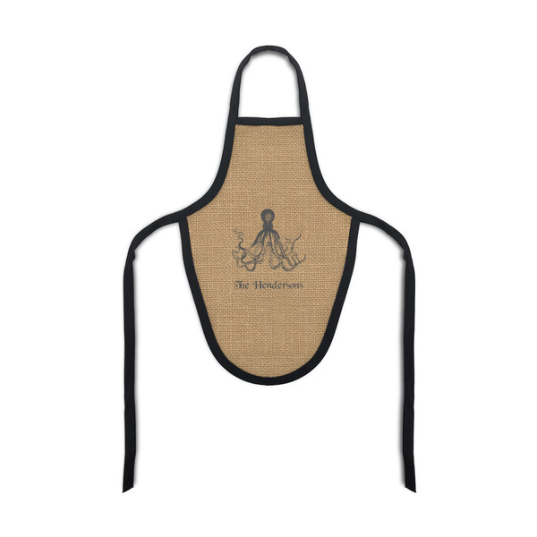 Custom Octopus & Burlap Print Bottle Apron (Personalized)