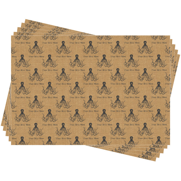 Octopus & Burlap Print Wrapping Paper - 5 Sheets Approval