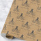 Octopus & Burlap Print Wrapping Paper Roll - Large - Main