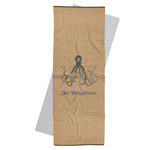 Octopus & Burlap Print Yoga Mat Towel (Personalized)