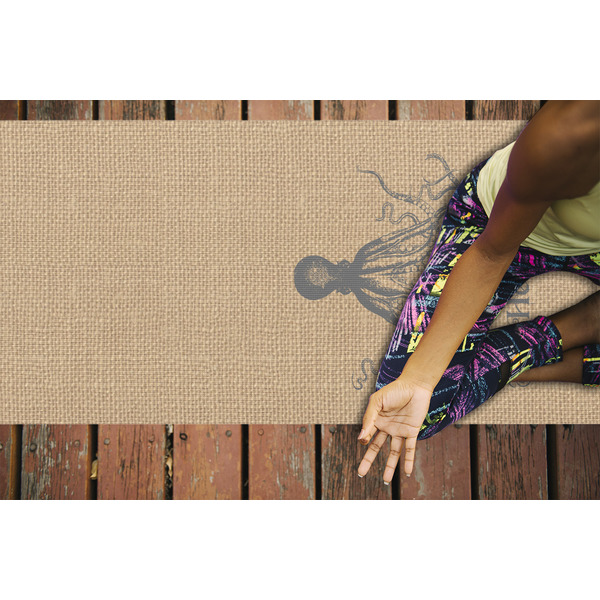 Octopus & Burlap Print Yoga Mats - LIFESTYLE