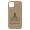 Octopus & Burlap Print iPhone 14 Pro Max Case - Back