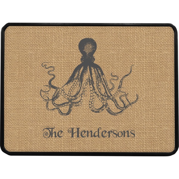 Octopus & Burlap Rectangular Car Hitch Cover w/ FRP Insert (Select Size)