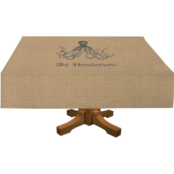 Octopus & Burlap Rectangular Tablecloths (Personalized)