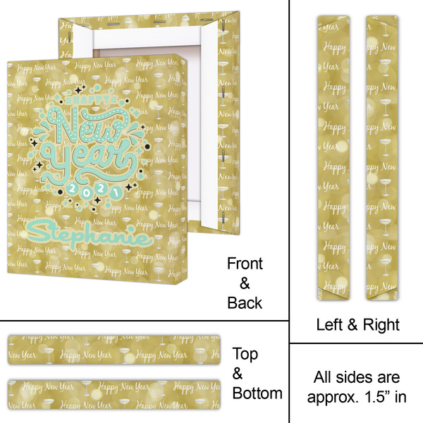 Happy New Year 11x14 - Canvas Print - Approval