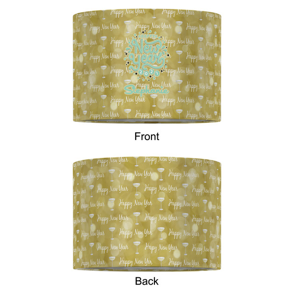 Happy New Year 12" Drum Lampshade - APPROVAL (Fabric)