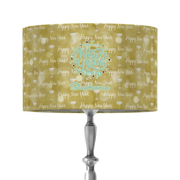 Custom Happy New Year 12" Drum Lamp Shade - Fabric (Personalized)