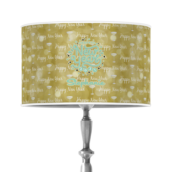 Custom Happy New Year 12" Drum Lamp Shade - Poly-film (Personalized)