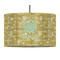 Happy New Year 12" Drum Pendant Lamp - Fabric (Personalized)