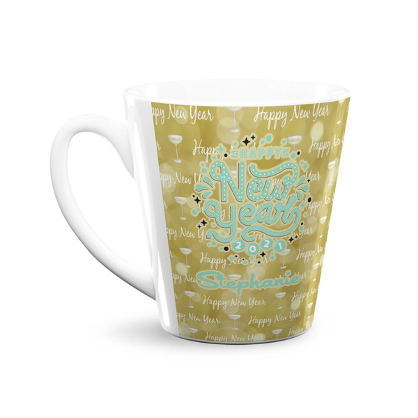 Happy New Year 12 Oz Latte Mug - Front